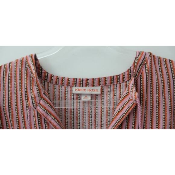 Knox Rose Womens Dress Floral Short Sleeve Size M Pre-Owned - Picture 4 of 8